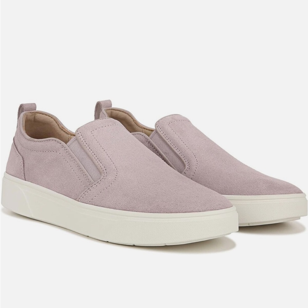 ☁️ Vionic Orthopedic Arch Support Comfort Slip-On Suede Sneakers Dusty Mauve 10